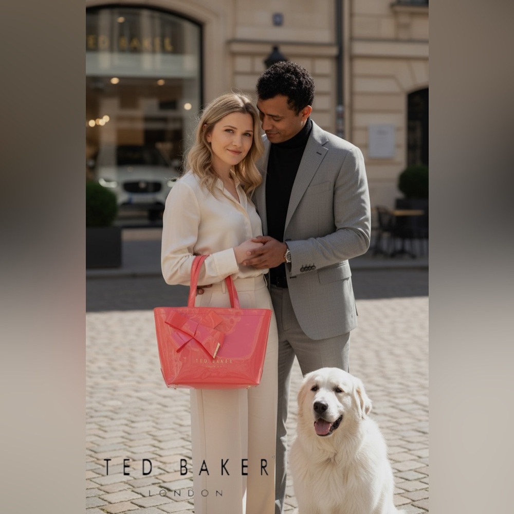 Ted Baker Coral Nikicon Icon Tote Bag with Big Bow NEW WITH TAGS! - Picture 2 of 7
